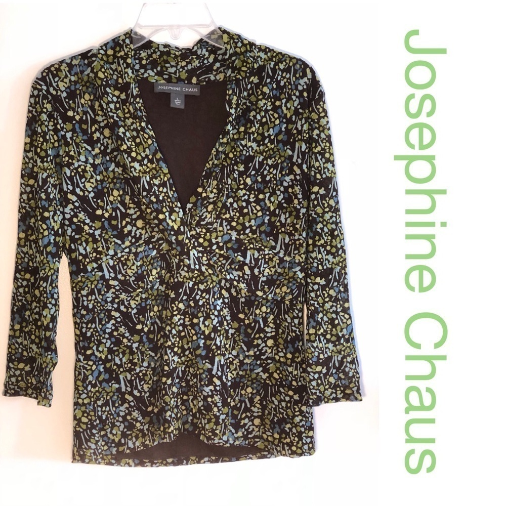 Josephine chaus blouse, size L, colorful design​
